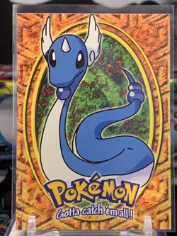 1999 Topps Pokemon First Movie Card E11 Stage 2 Dragonair Blue Logo LC 7M - Image 1