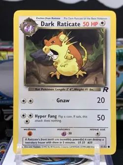 DARK RATICATE - 51/82 - Team Rocket - Pokemon Card - LC 8T - Image 1