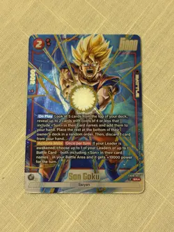 Son Goku FB08-007 Alternate Art Saiyan's Pride Dragon Ball English Card Fusion W - Image 1