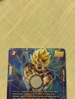 Son Goku FB08-007 Alternate Art Saiyan's Pride Dragon Ball English Card Fusion W - Image 2