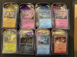 Prismatic Evolutions Costco - Promo Cards, Tins, Art cards, and Coins - NO PACKS - Image 1