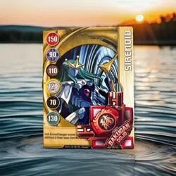 Bakugan Battle Brawlers Sirenoid 🏅 Gold Gate Card 12/48c Aquos - Image 1