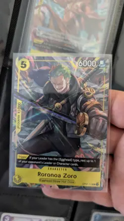 ONE PIECE Card Game TCG / Roronoa Zoro OP07-113 V.2 / Promo Foil ENG Sealed - Image 1