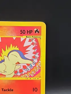 Cyndaquil 105/165 Reverse Holo Foil Pokemon Card Expedition base set Vintage MP - Image 5