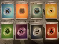 Holo Energy Set - SWIRL ON EACH - Pokemon TCG 151 SVE EN 001-008 - Near Mint - Image 1