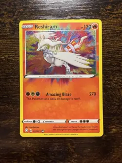 Pokemon TCG Reshiram Shining Fates 017/072 Holo Amazing Rare - Image 1