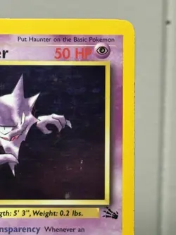 Haunter 6/62 - Fossil Unlimited Holo Rare Pokemon TCG LP - Image 3