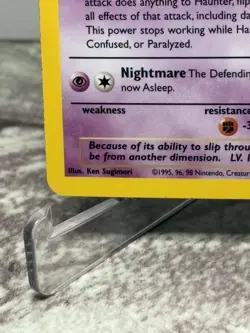 Haunter 6/62 - Fossil Unlimited Holo Rare Pokemon TCG LP - Image 5