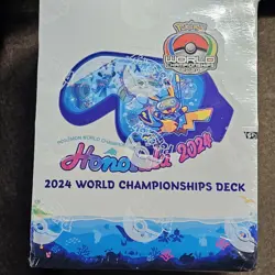 POKEMON TCG 2024 WORLD CHAMPIONSHIPS DECK FACTORY SEALED 8 DECK DISPLAY - Image 1