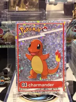 Pokemon Pokedex Nico Sticker #4 Charmander Holo Rare Vintage CO 13W - Image 1