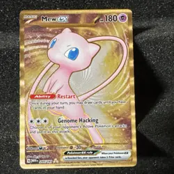 Pokemon Mew ex 205/165 Scarlet & Violet 151 Hyper Rare Full Art Holo 180 HP EX - Image 1