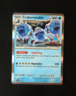 Pokemon Card TCG - Crabominable SVP134 - Stellar Crown - Black Star Promo - NM ⭐ - Image 1