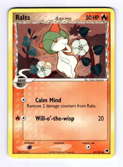 Ralts (Delta Species) Dragon Frontiers #61 (2006) Common MP Pokemon - Image 1
