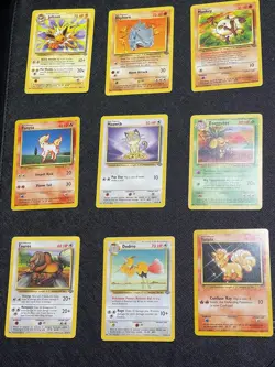Vintage Pokemon Binder Collection Base Set NM-HP Condition 1999 WOTC TCG Lot #14 - Image 1