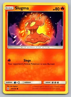 Pokemon TCG SM - Cosmic Eclipse Slugma 26/236 - Image 1