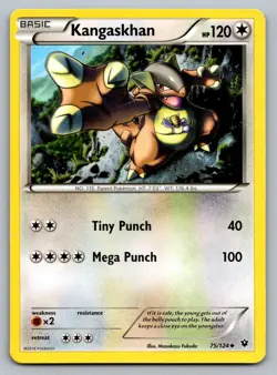 Pokemon TCG XY - Fates Collide Kangaskhan 75/124 - Image 1