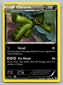 Pokemon TCG XY - BREAKthrough Cacturne 88/162 - Image 1