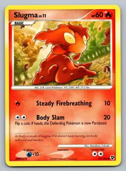 Pokemon TCG Great Encounters Slugma 83/106 - Image 1