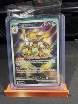 Pokemon Mega Evolution Alakazam 009 Black Star Promos Illustration Rare Holo NM - Image 1