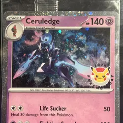 Ceruledge 040/091 Pokemon Day 2024 Stamped Promo SEALED SWIRL - Image 1