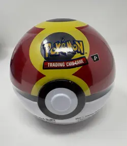 Pokemon 2025 Q4 Poke Ball Tin Repeat Ball D25 W/ 3 Booster Packs & Stickers - Image 1