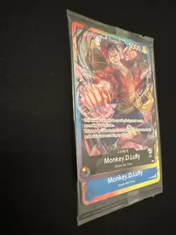 One Piece Monkey.D.Luffy 2nd Anniversary Stamped Promo P-043 Sealed NM - Image 2