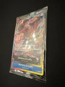 One Piece Monkey.D.Luffy 2nd Anniversary Stamped Promo P-043 Sealed NM - Image 3