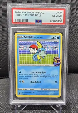 2020 Pokemon Futsal Promo # 005 Sobble On The Ball PSA 10 Card! GEM MINT! - Image 1