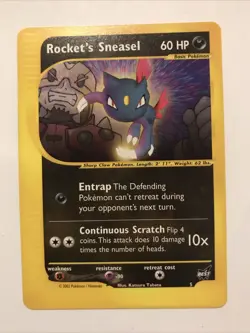 Pokemon TCG Best of Promos Rocket’s Sneasel # 5 Promo Card - Image 1