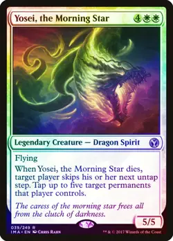 Yosei, the Morning Star FOIL Iconic Masters NM White Rare MAGIC CARD ABUGames - Image 1