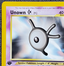 1st Edition Unown [K] - Neo Revelation - #58/64 - Vintage Pokemon Card 2001 WOTC - Image 2