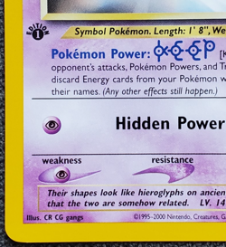 1st Edition Unown [K] - Neo Revelation - #58/64 - Vintage Pokemon Card 2001 WOTC - Image 5