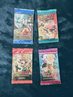 Dragonball Z VENGEANCE 4 Booster Packs Lot - Brand NEW Sealed- 12 Cards Per Pack - Image 1