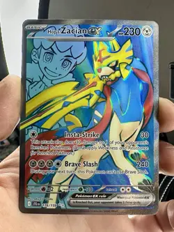 Hop's Zacian ex 176/159 Sv09: Journey Together Holo Pokemon Card - Image 3