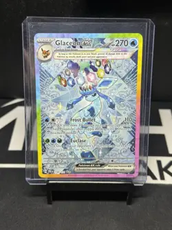 Prismatic Evolutions Glaceon ex SIR NM 150/131 Pokemon Card Holo - Image 1