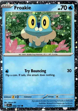 Froakie Cosmos Holo 056/197 Promo Miscellaneous Cards & Products LP Pokemon Card - Image 1