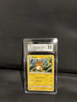 CGC 10 Raichu Holo 009/034 Trading Card Game Classic CLC Pokemon Card - Image 1