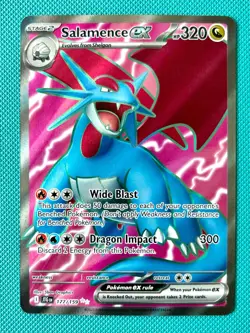 Salamence ex - Ultra Rare Full Art Journey Together 177/159 NM Pokemon card - Image 1