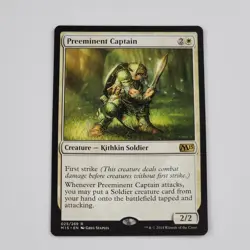 MTG Preeminent Captain NM Rare Magic 2015 (M15) Magic The Gathering Card Kithkin - Image 1