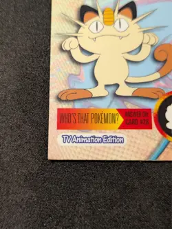 2000 Topps Chrome Series 1 Meowth #52 TV Animation Series Pokemon Card LP - Image 3