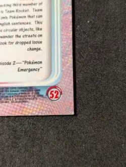 2000 Topps Chrome Series 1 Meowth #52 TV Animation Series Pokemon Card LP - Image 4