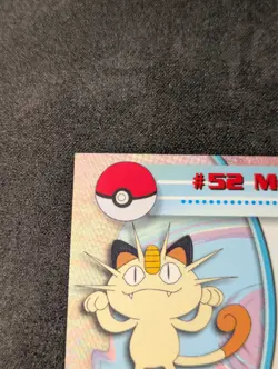 2000 Topps Chrome Series 1 Meowth #52 TV Animation Series Pokemon Card LP - Image 5