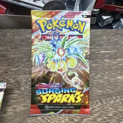 POKEMON SURGING SPARKS BOOSTER PACK - 1 Pack, 10 Cards - Random Art - SEALED NEW - Image 1
