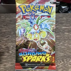 POKEMON SURGING SPARKS BOOSTER PACK - 1 Pack, 10 Cards - Random Art - SEALED NEW - Image 2