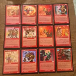 12 Different Magic The Gathering Cards, Deckmaster, Collectable. - Image 1