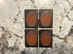 Mtg Earthquake x4 - Magic the Gathering Earthquake Revised 4th Edition Played-Hp - Image 2