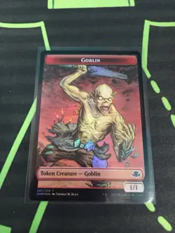 MTG Magic The Gathering Goblin Token Foil X2 DMR - Image 2