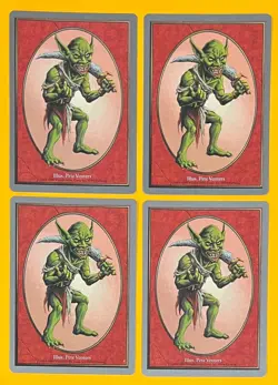 MTG GOBLIN Token (x4) Unglued (OldManMTG 010-595) - Image 1