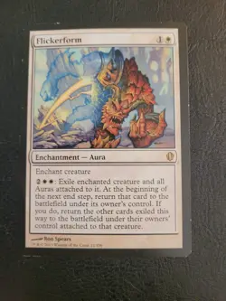 Flickerform MTG Commander 2013 C13 Magic The Gathering White Rare Aura LP - Image 1
