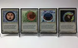 MTG Circle of Protection Lot of 4: Black White Green Blue Ice Age MP - Image 1